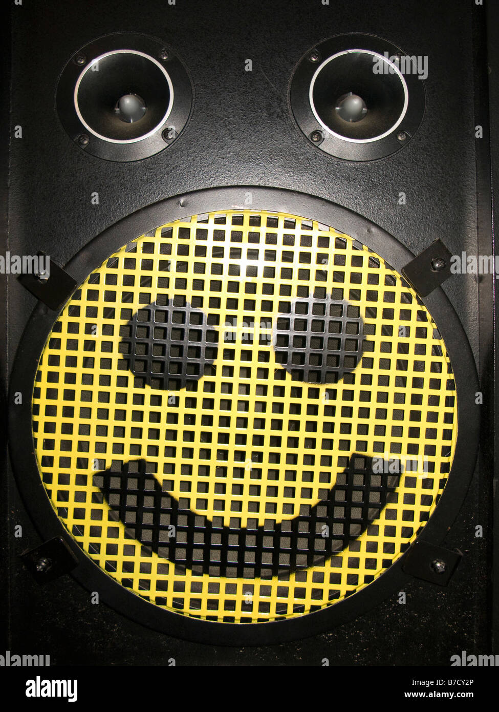 A speaker with a smiley face Stock Photo - Alamy