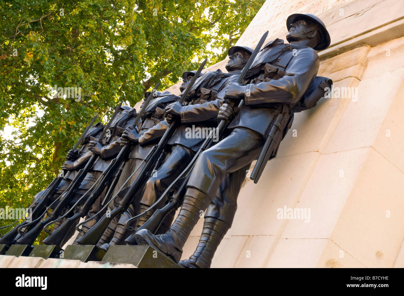 World War 2 rememberance memorial, St James Park, London Stock Photo