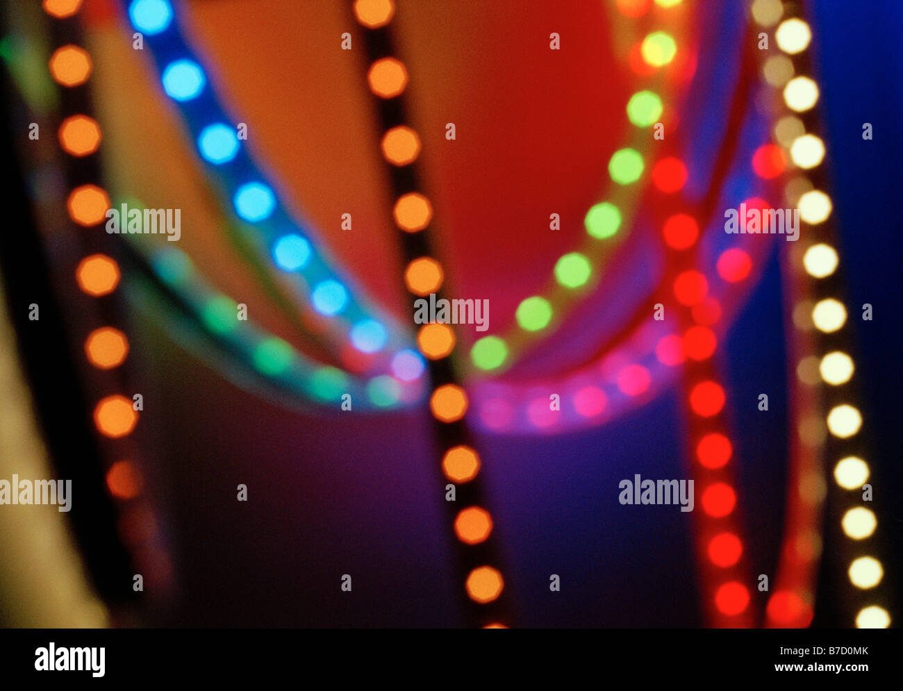 Multi colored lights Stock Photo