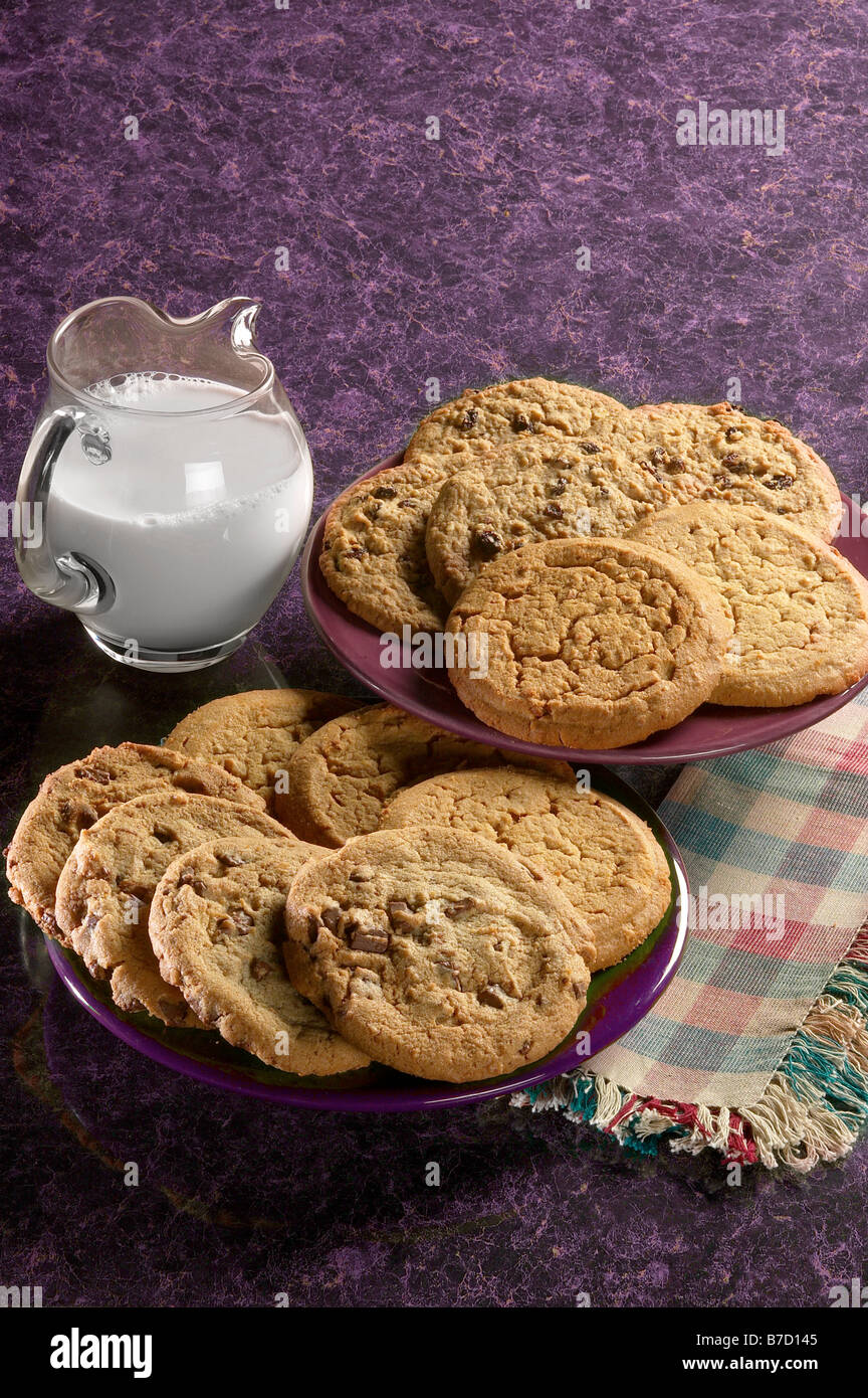 Cookies And Milk Stock Photo