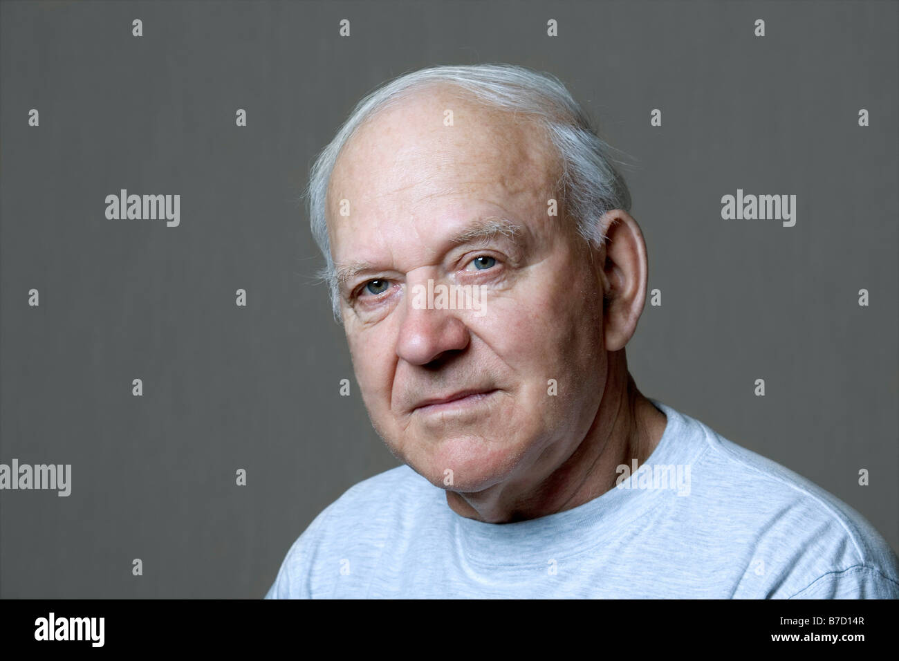 Studio portrait of a senior man Stock Photo - Alamy