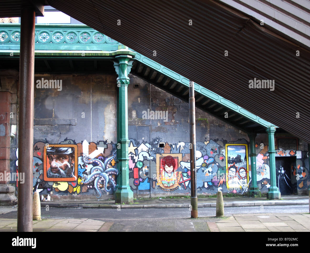 Grafitti art Kelvinbridge Glasgow Stock Photo