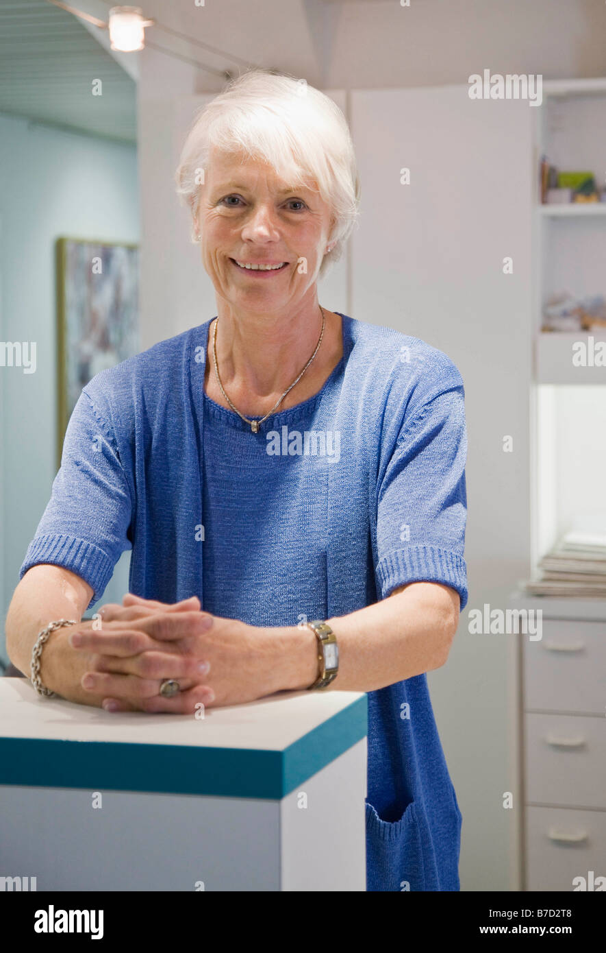 Portrait of a dental office manager Stock Photo Alamy