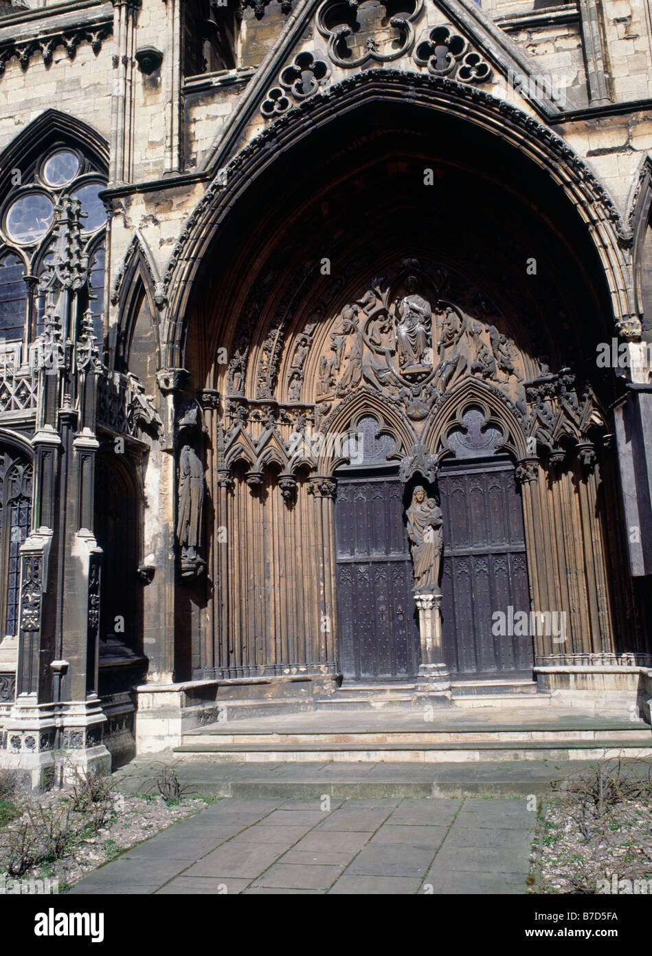 Lincoln Cathedral, Galilee porch on South side Large entrance with