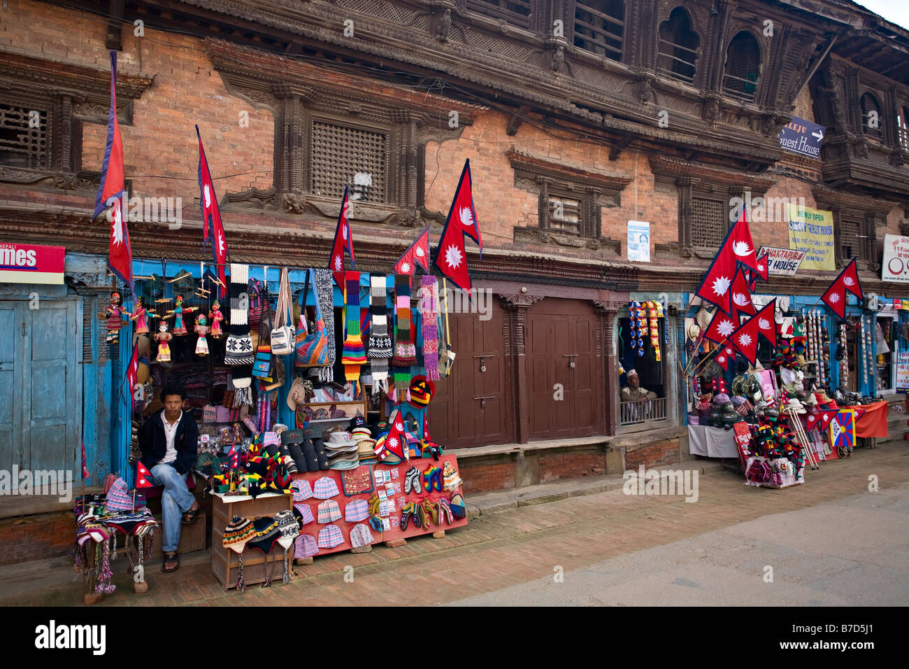 Nepali souvenir shop, Bhaktapur, Nepal, Asia Stock Photo Alamy