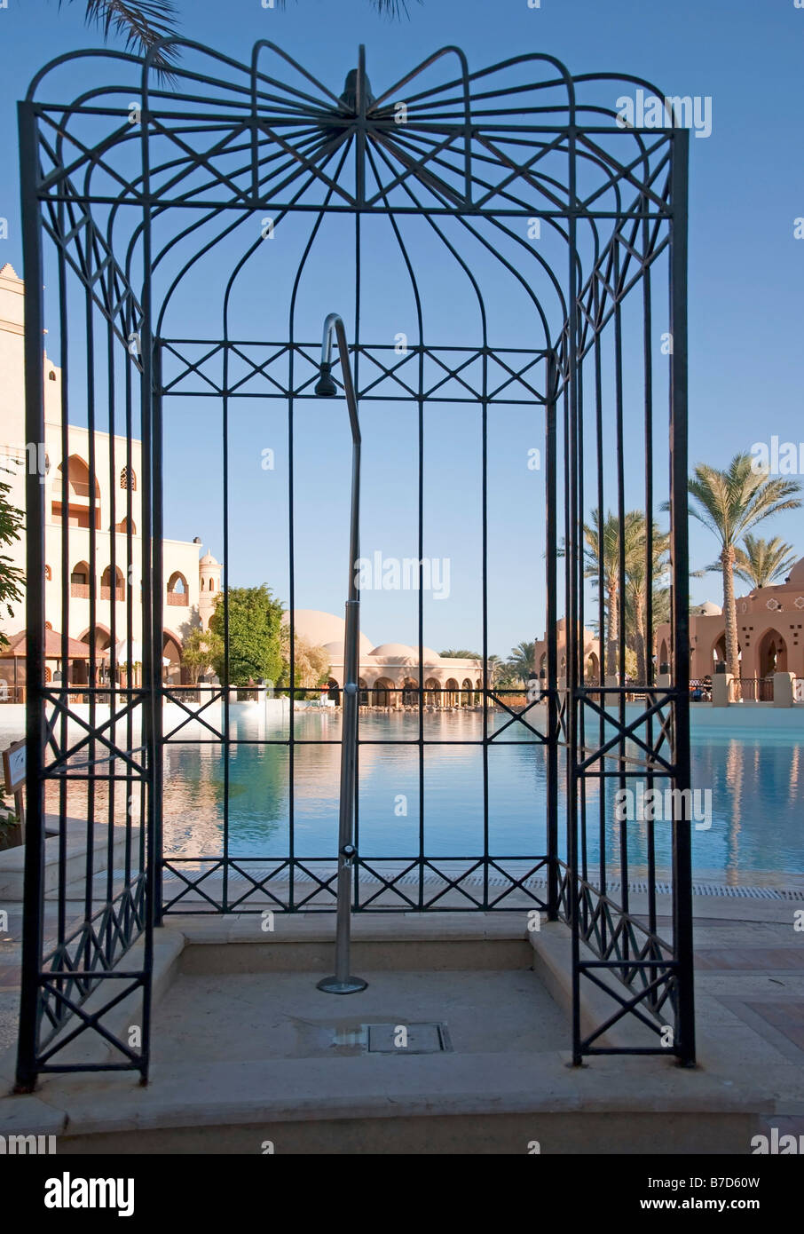 Bird Cage Shower Enclosure Makadi Palace Hotel Stock Photo - Alamy