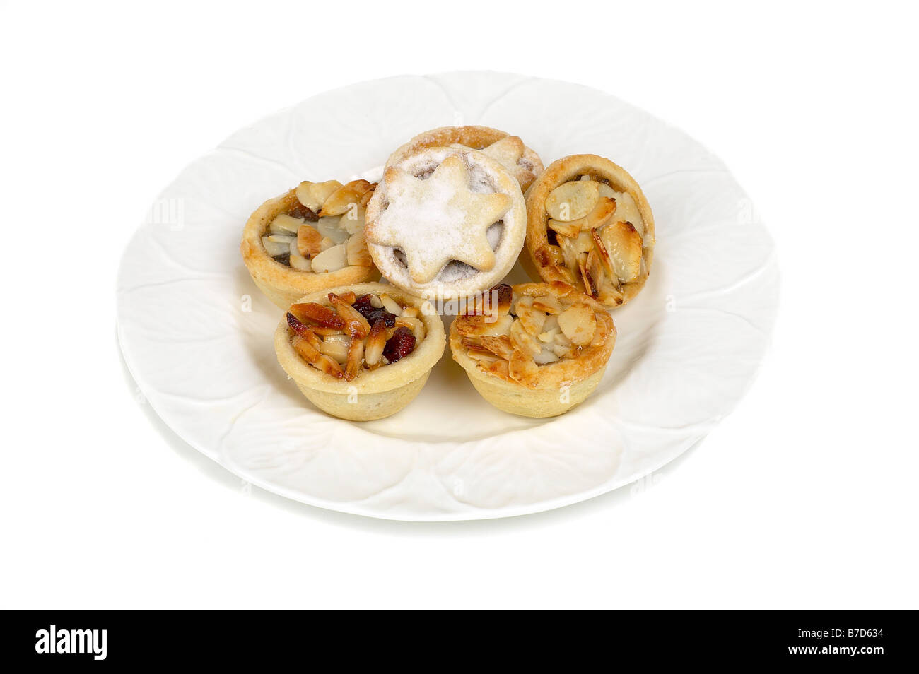 MINCE PIES ON A PLATE Stock Photo - Alamy