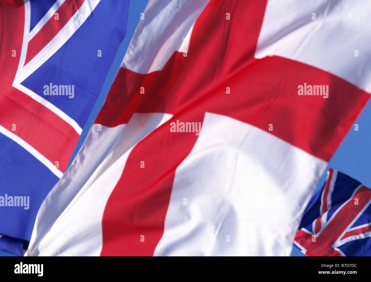 English & British Flags Stock Photo Alamy