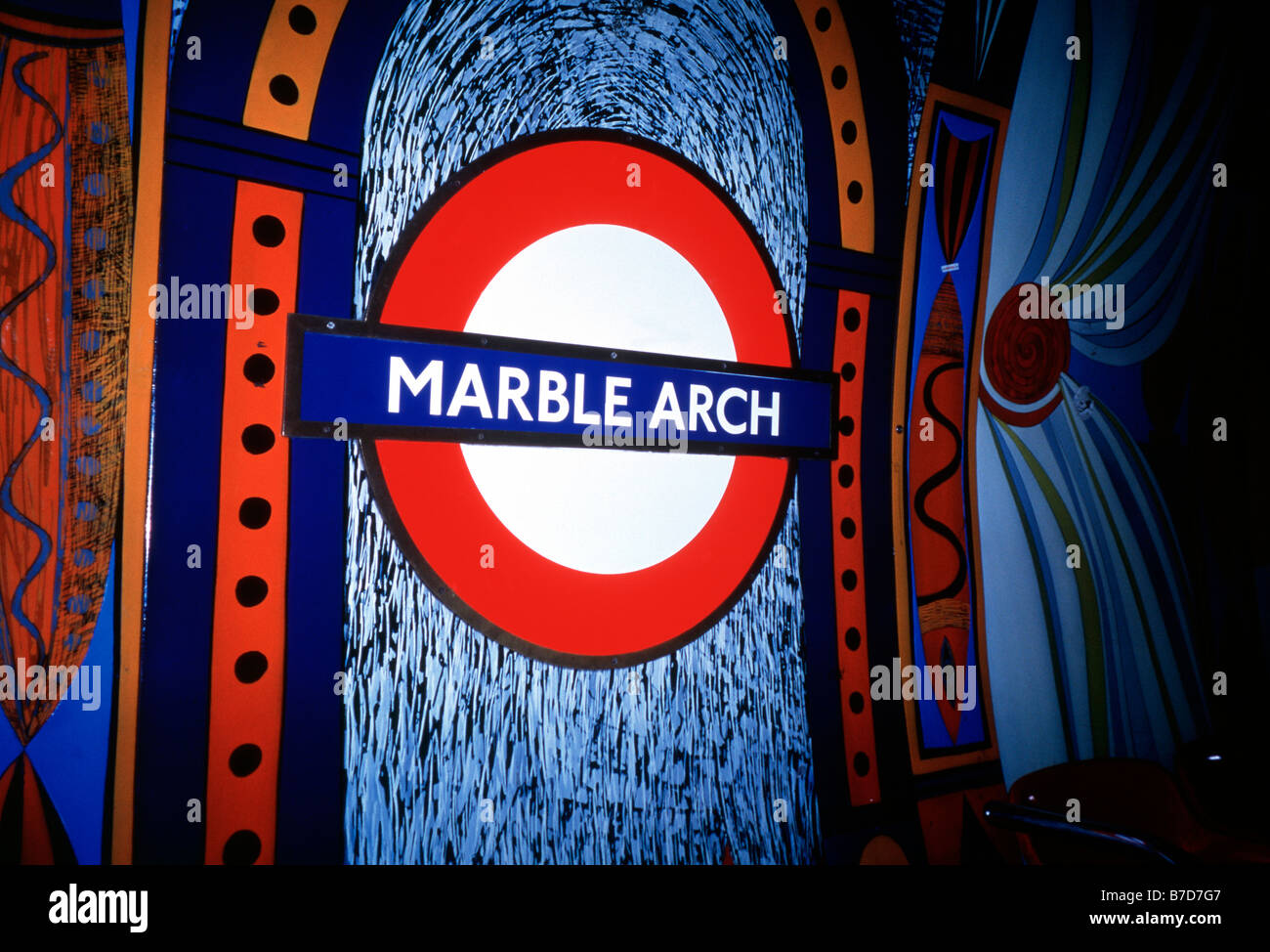 Underground Station, Marble Arch Stock Photo Alamy