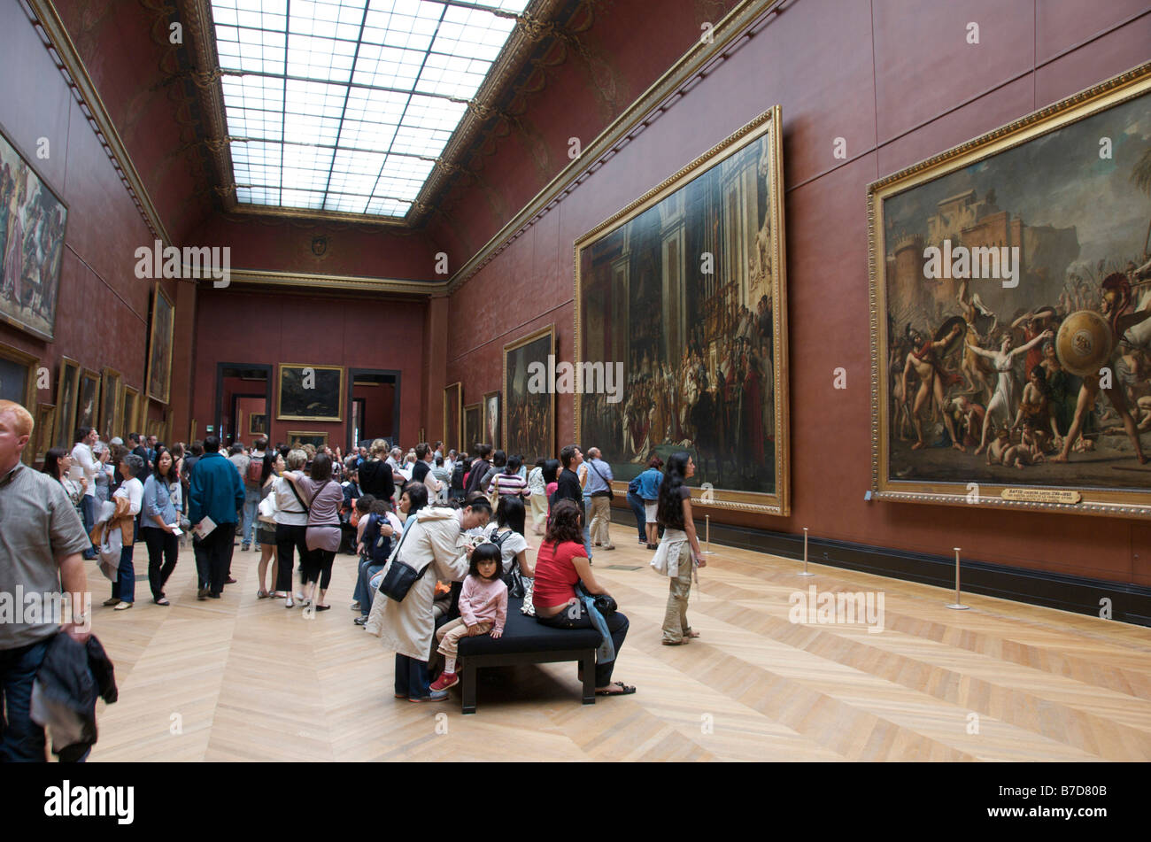 Louvre art gallery. Paris Stock Photo