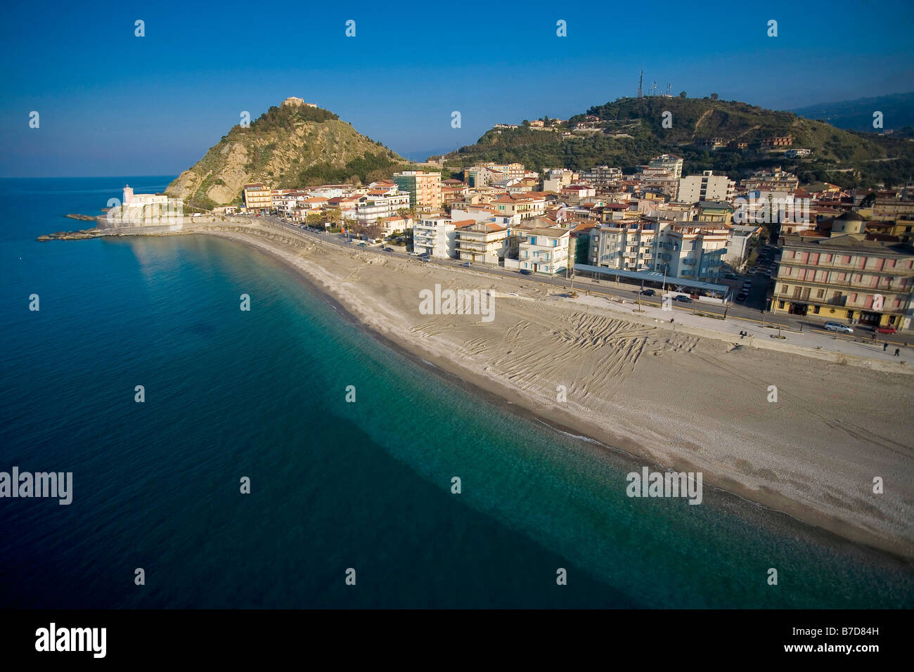Aerial view, Capo d'Orlando, Sicily, Italy Stock Photo Alamy