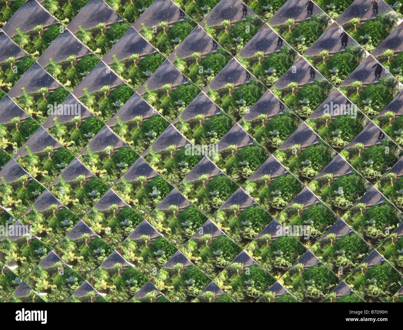 Prism reflector panel Stock Photo