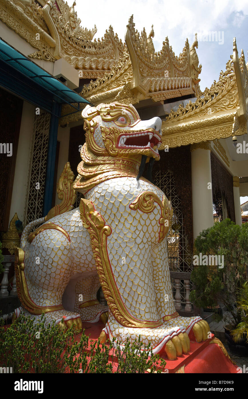 Dhammikarama Burmese Temple, Penang, Malaysia Stock Photo