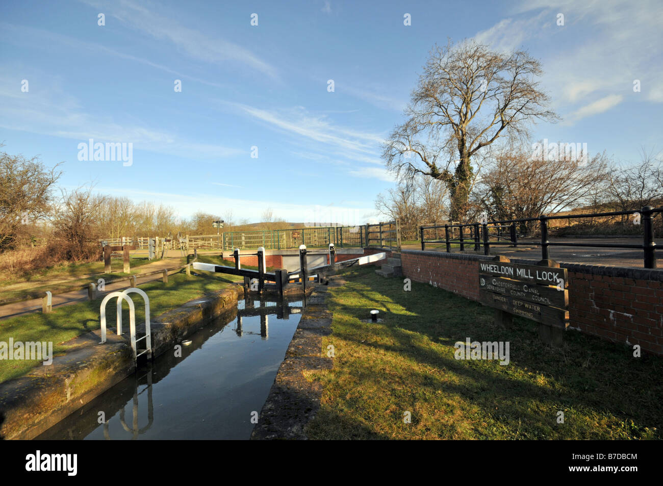 Lock on Chesterfield canal in Derbyshire England UK Stock Photo Alamy