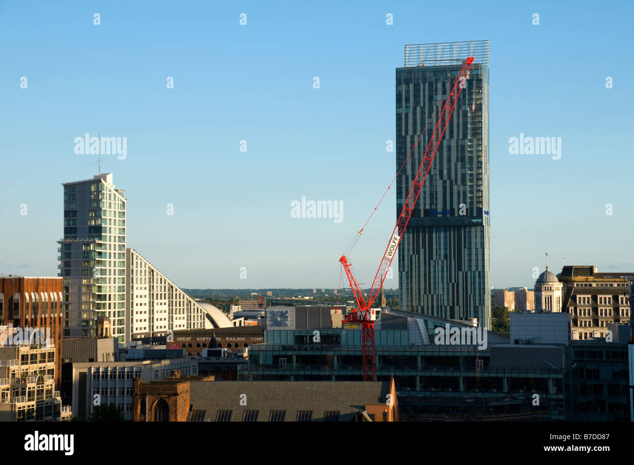 The Great Northern Tower and the Beetham Tower, also known as the