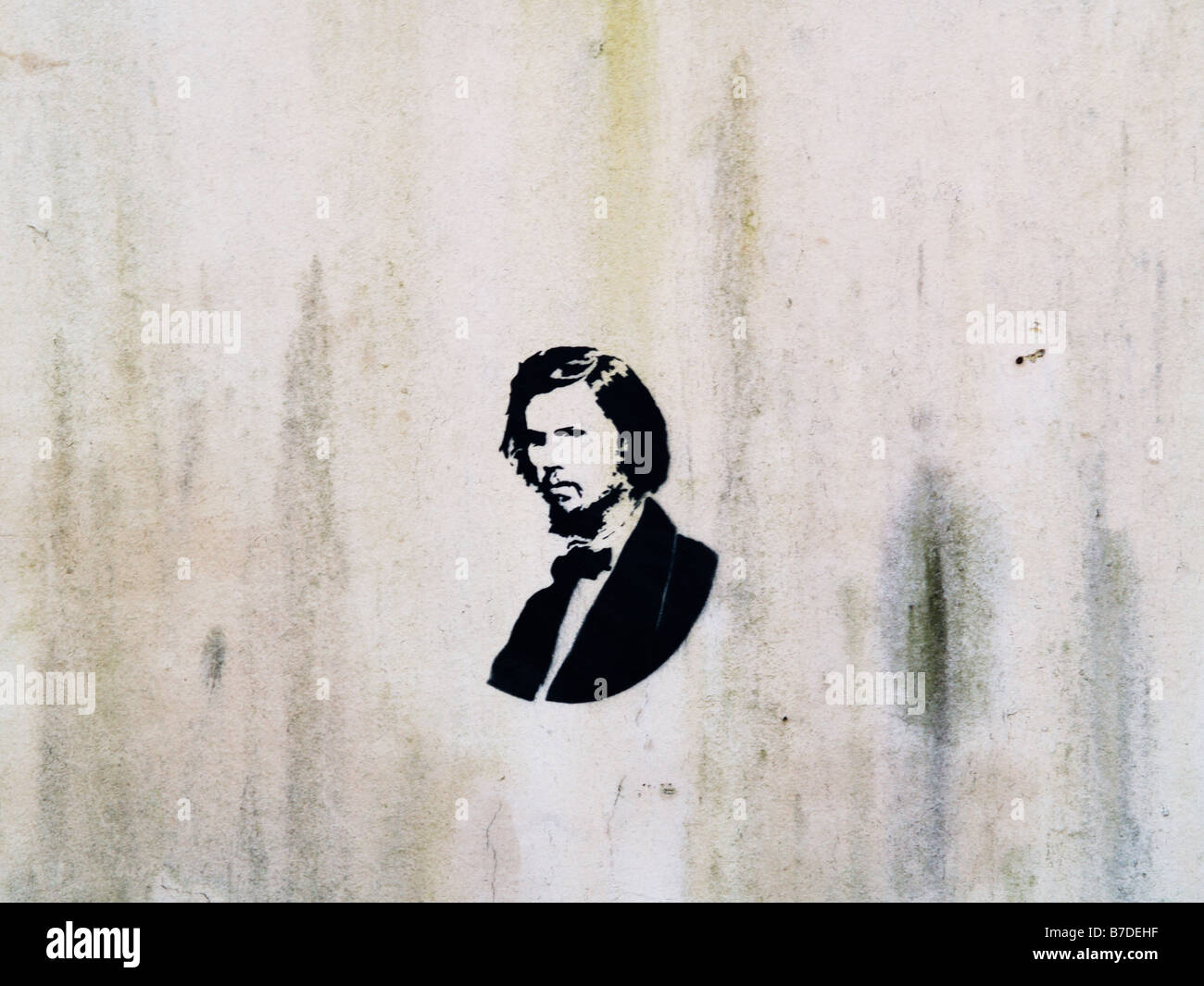Black Stencil On White Wall High Resolution Stock Photography and ...