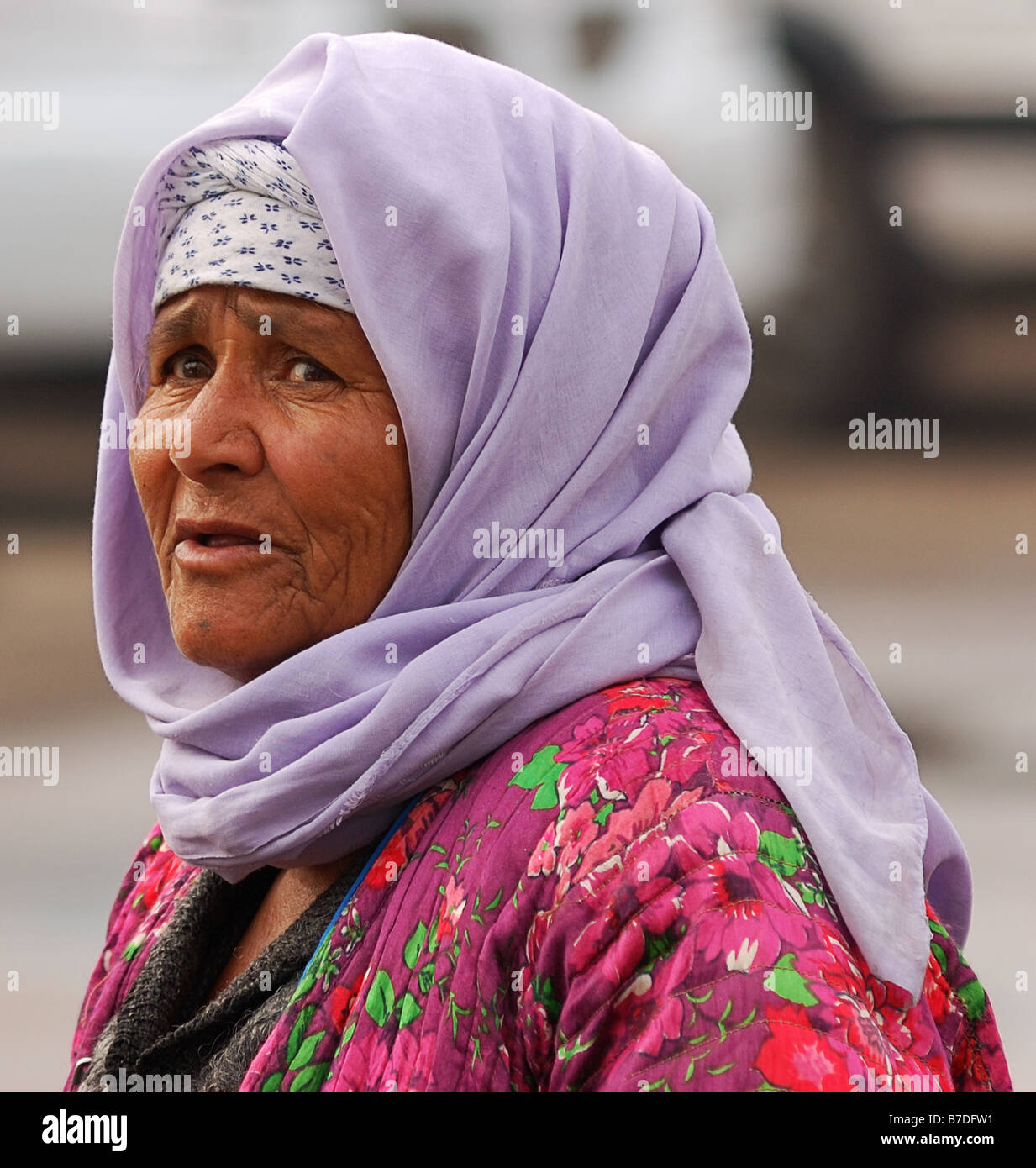 Portrait of old asian woman for editorial use only Stock Photo