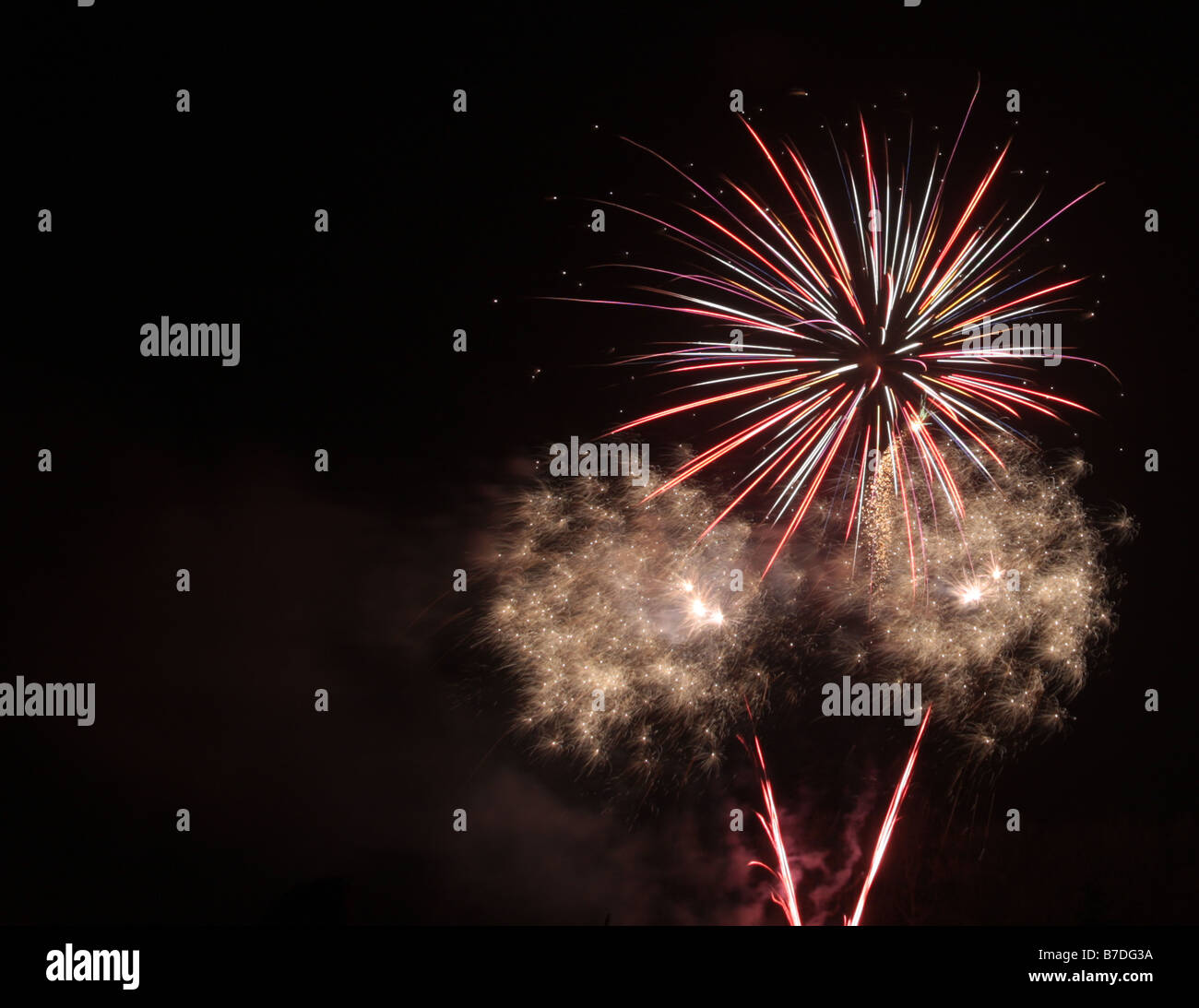fireworks, 'fire works' explosion, flash, sparkle, celebration, '5th November', 5/11, 'guy falkes' 'guy fawkes' 'guy fawks',cele Stock Photo
