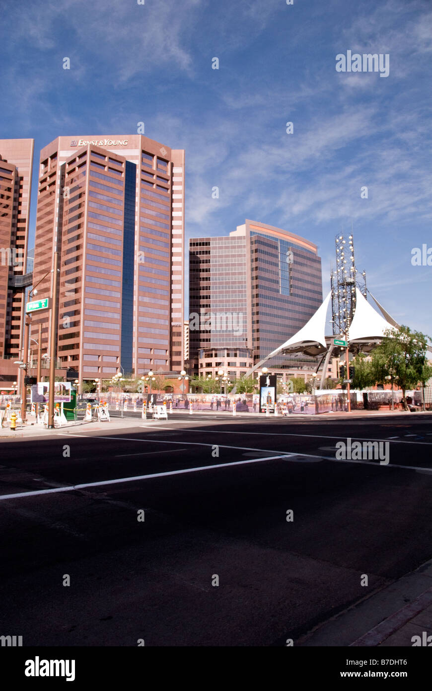 USA, Arizona, Phoenix, Office buildings on Jefferson St Stock Photo Alamy