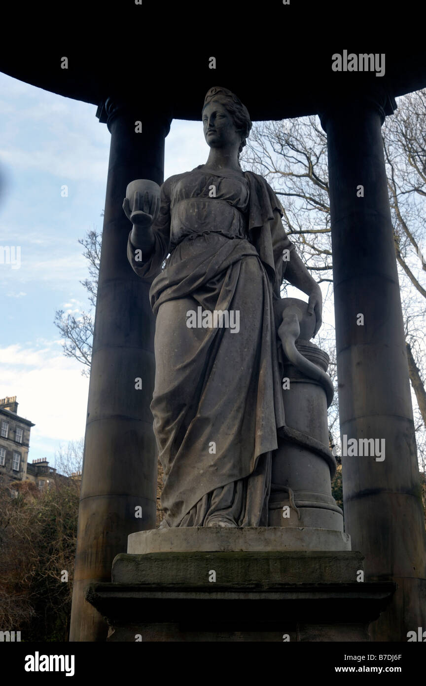 Statue of St Bernard's Well Stock Photo