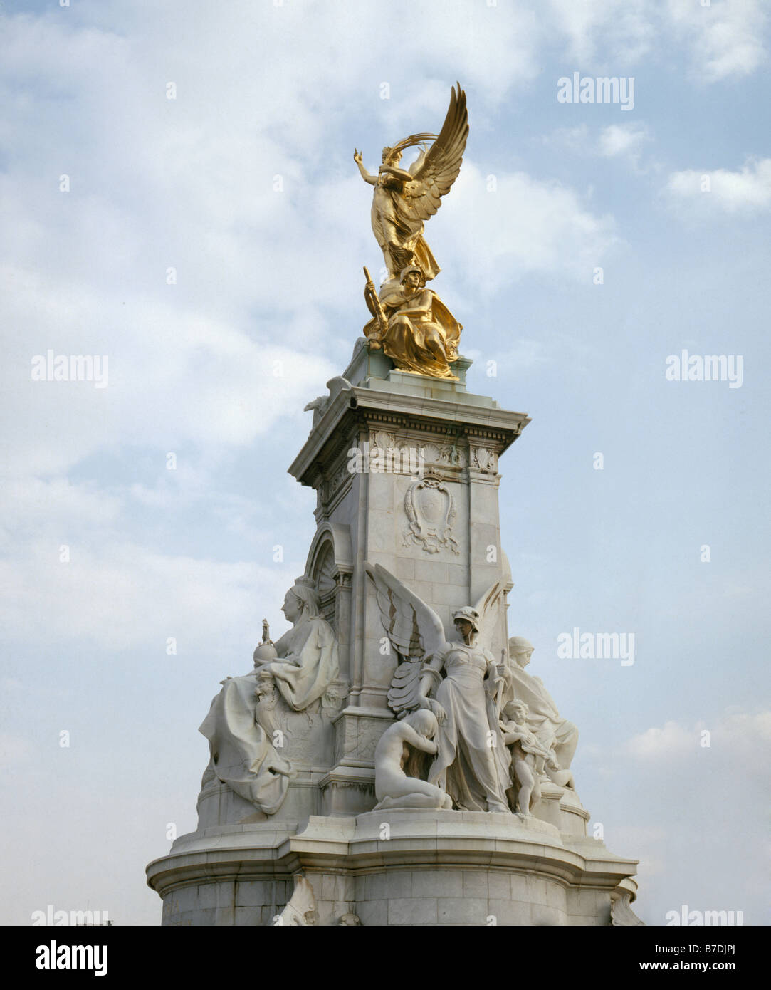 Buckingham Palace Victoria Monument Stock Photo