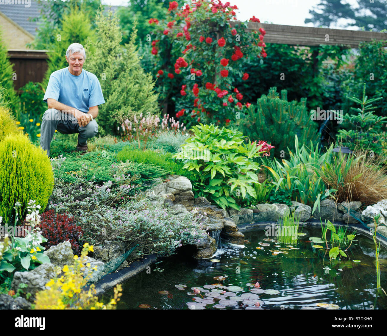 Rockery pond hi-res stock photography and images - Alamy