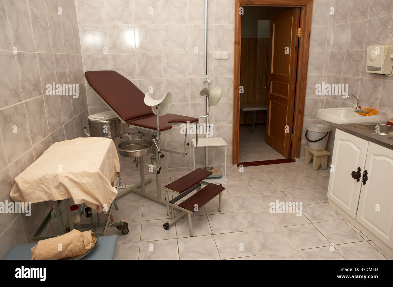 Health Center, Amguema, Chukotka,  Siberia Russia Stock Photo