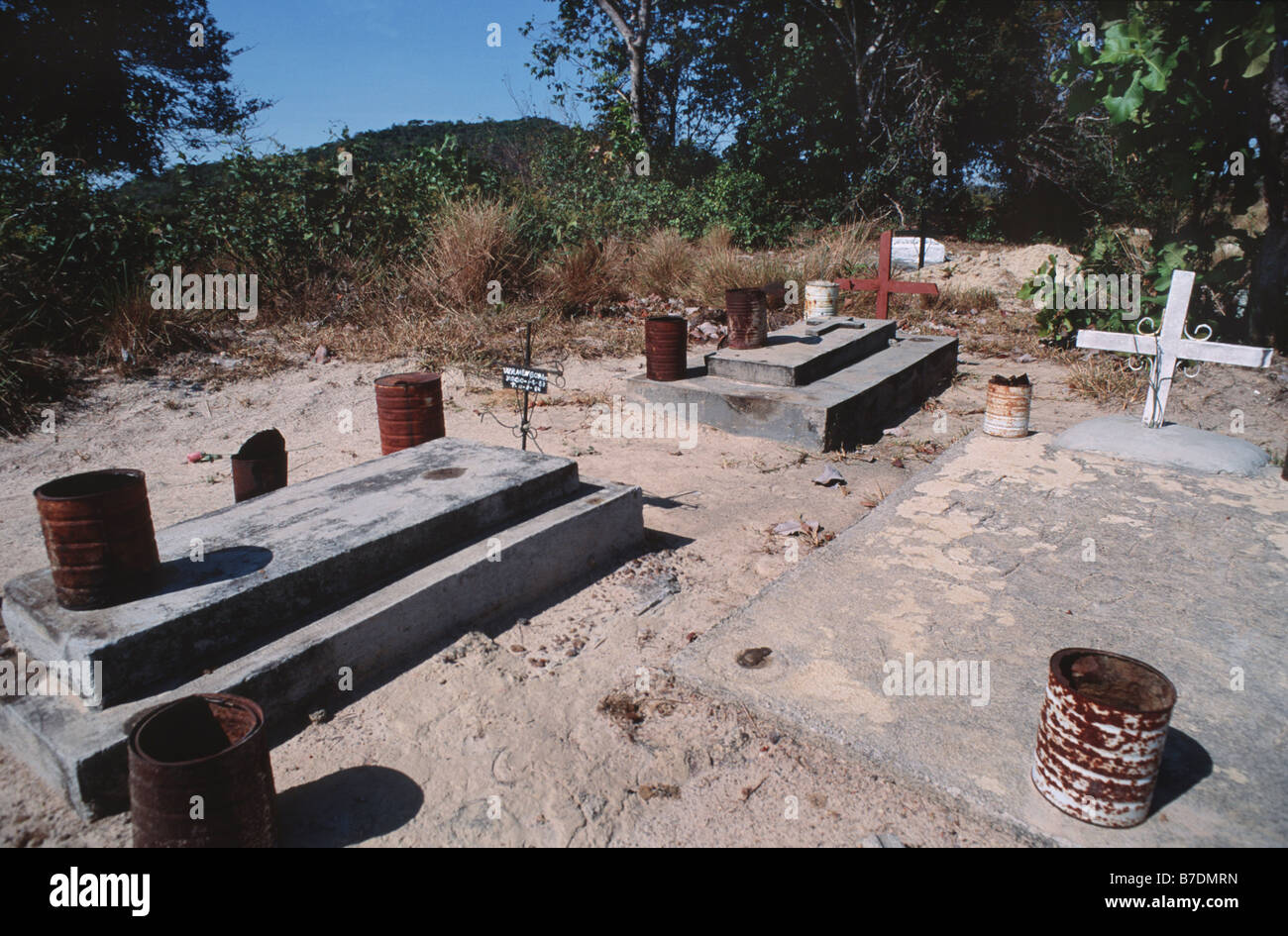 indian cemetery, Venezuela, Purto Ayacucho Stock Photo