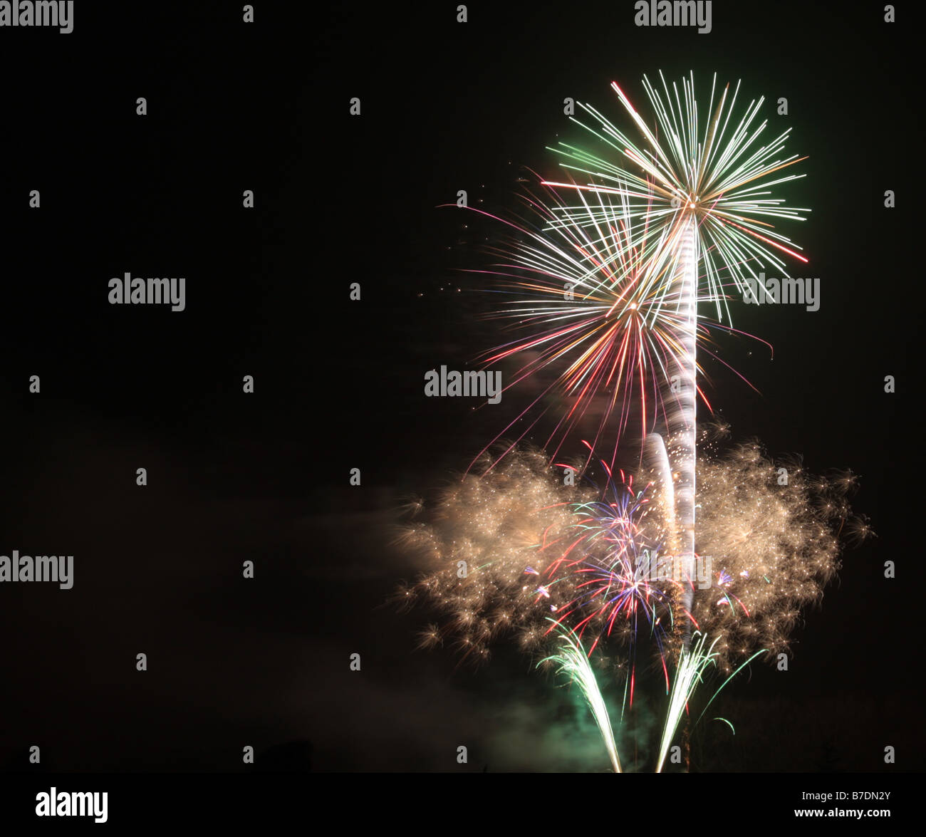 fireworks, 'fire works' explosion, flash, sparkle, celebration, '5th November', 5/11, 'guy falkes' 'guy fawkes' 'guy fawks',cele Stock Photo
