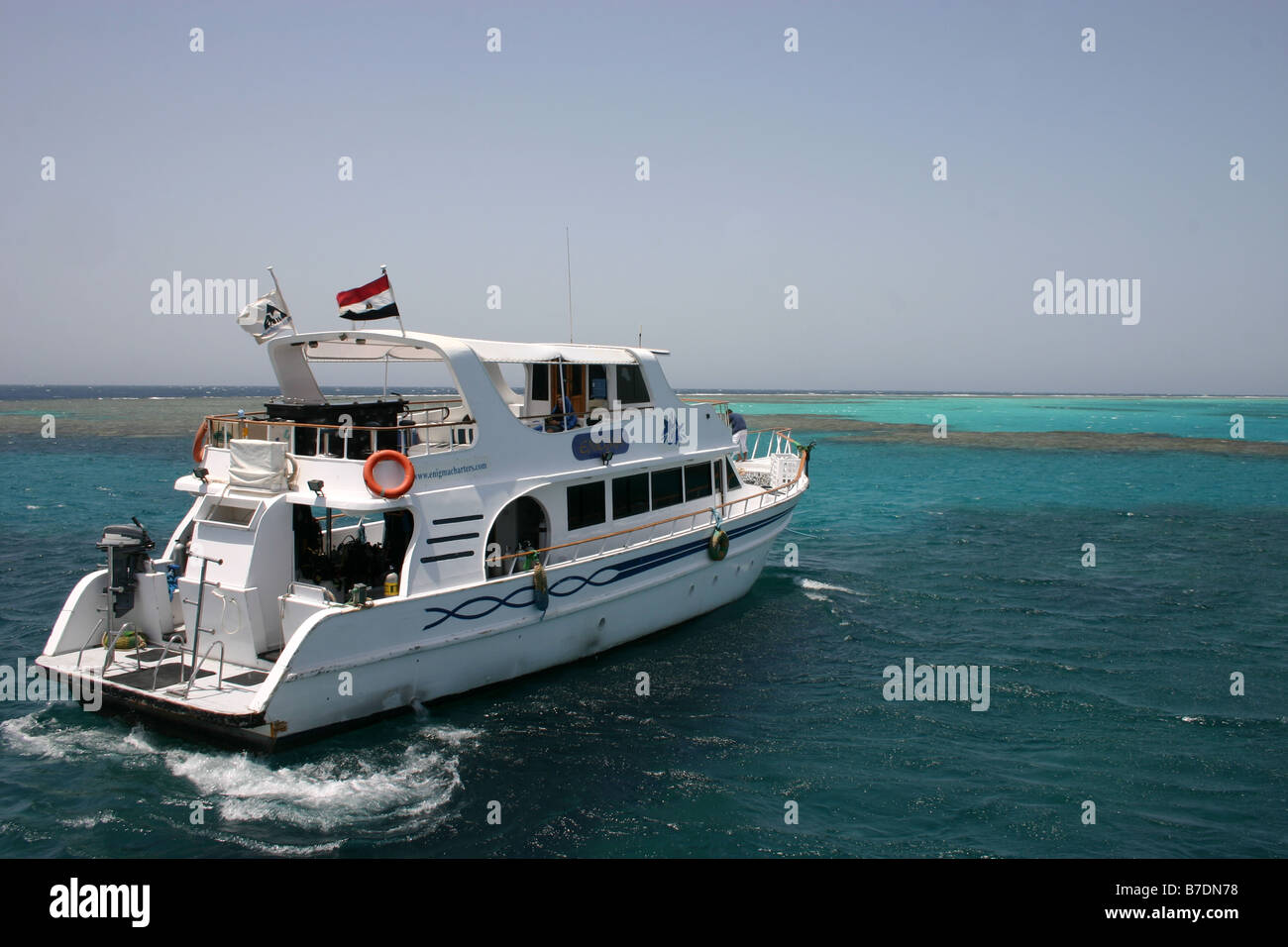 'motor boat', boat, sea, ocean, occean, 'red sea', marine, padi, dive, sharm, 'sharm el sheikh', leisure, cruise, vacacation, ho Stock Photo