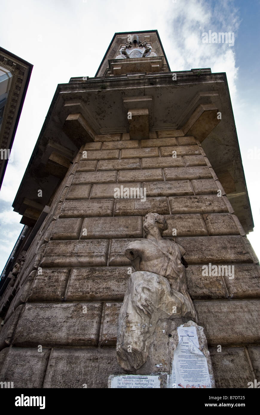 Pasquino statue in Rome in Italy Stock Photo