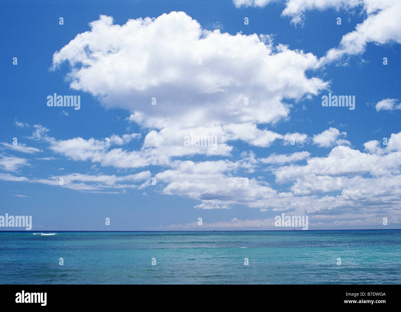 Blue Sky and the Sea Stock Photo - Alamy