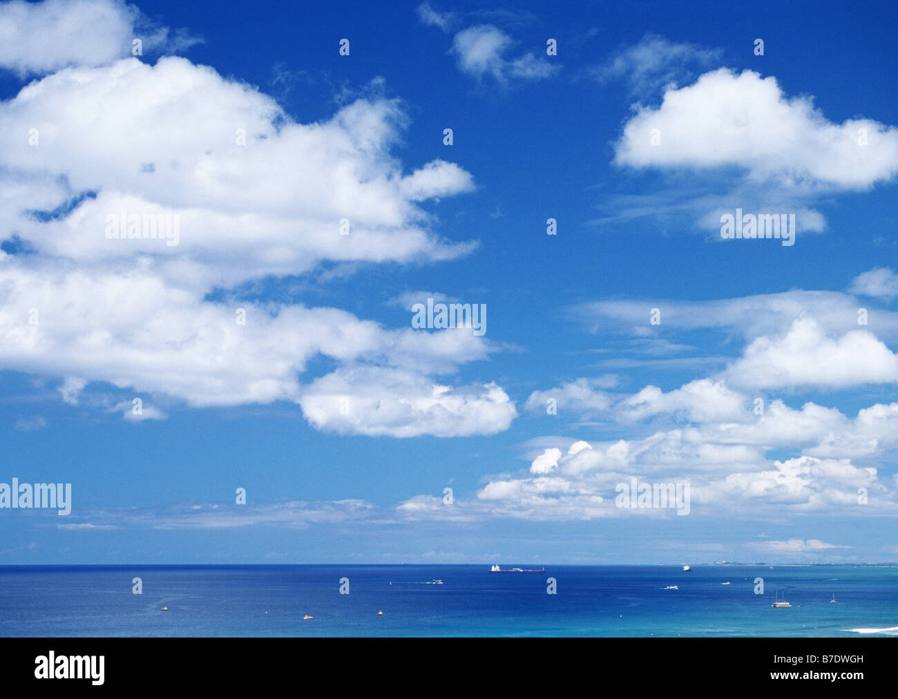 Blue Sky and the Sea Stock Photo - Alamy