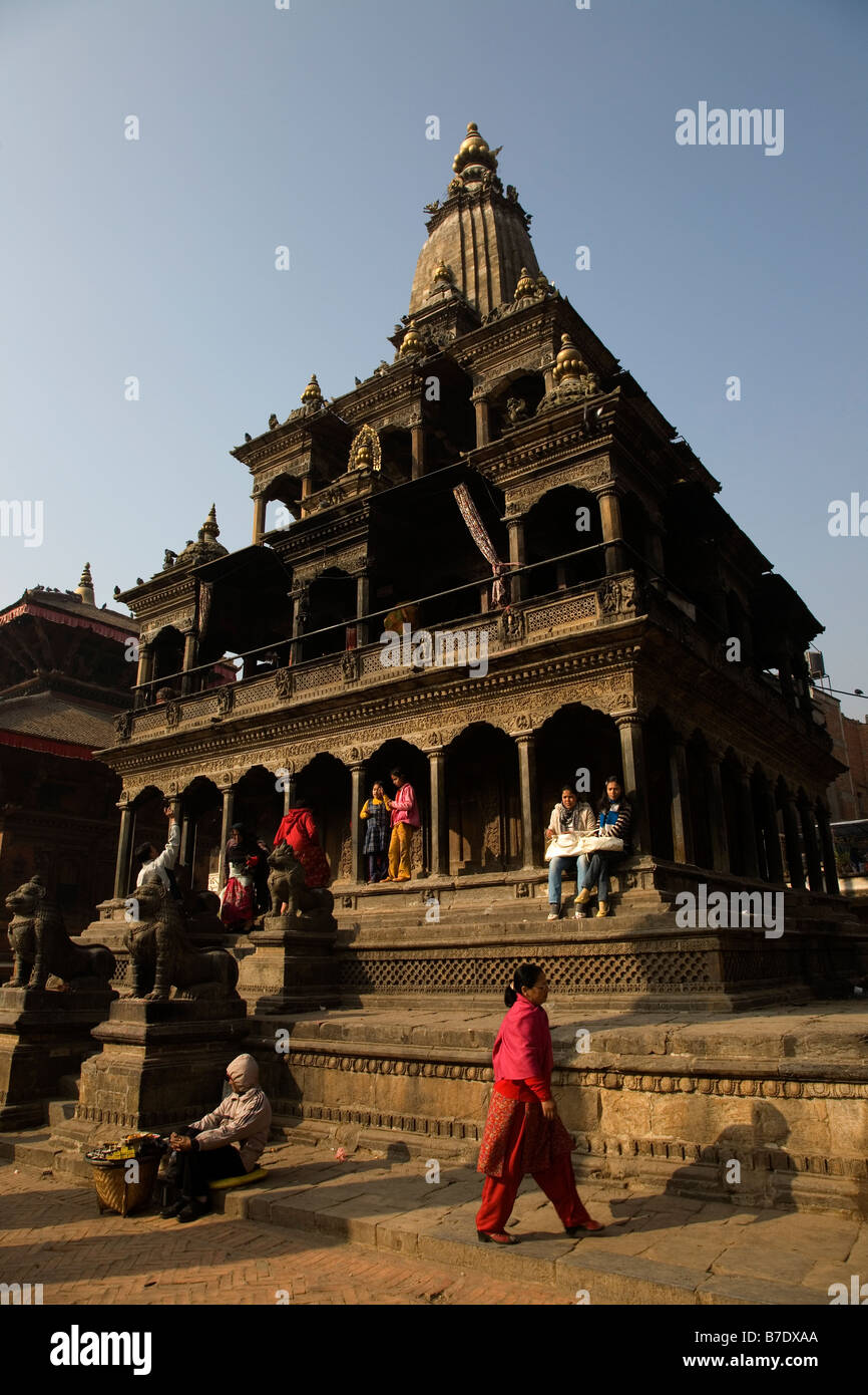 Krishna Mandir, Durbar Square Patan Stock Photo