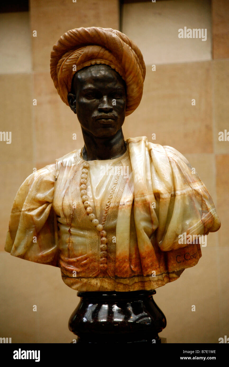 Bronze and Onyx sculpture entitled Sudanese Negro (1857), by Charles  Cordier, at the Musee D'Orsay, Paris Stock Photo - Alamy