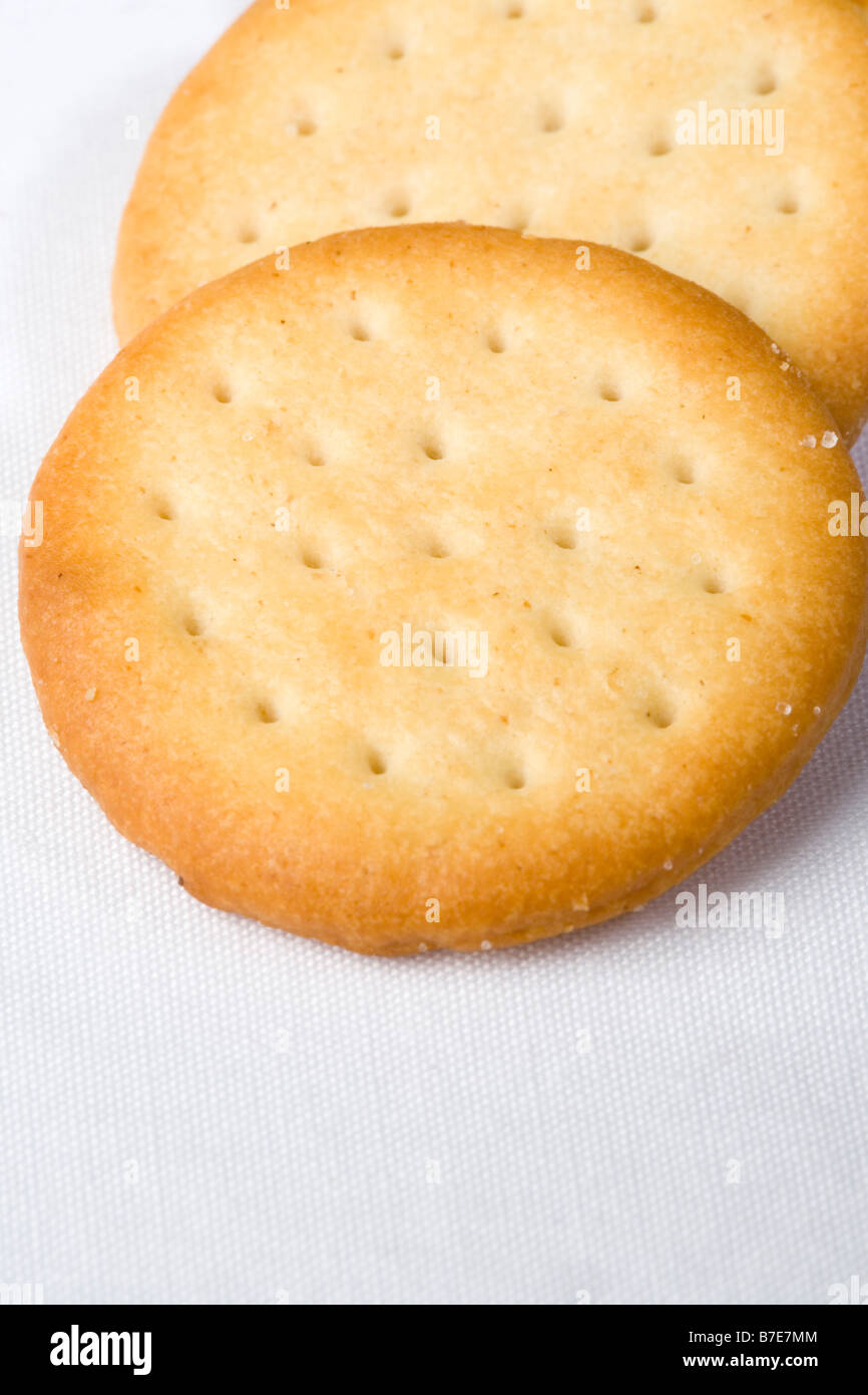 Savoury biscuits for cheese Stock Photo