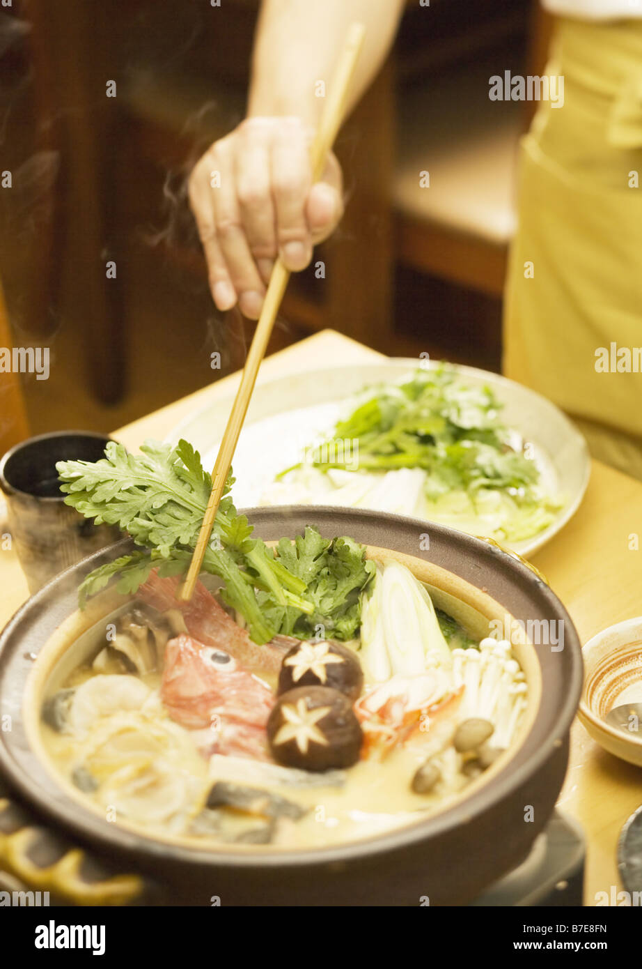 Japanese Style Chowder Stock Photo Alamy