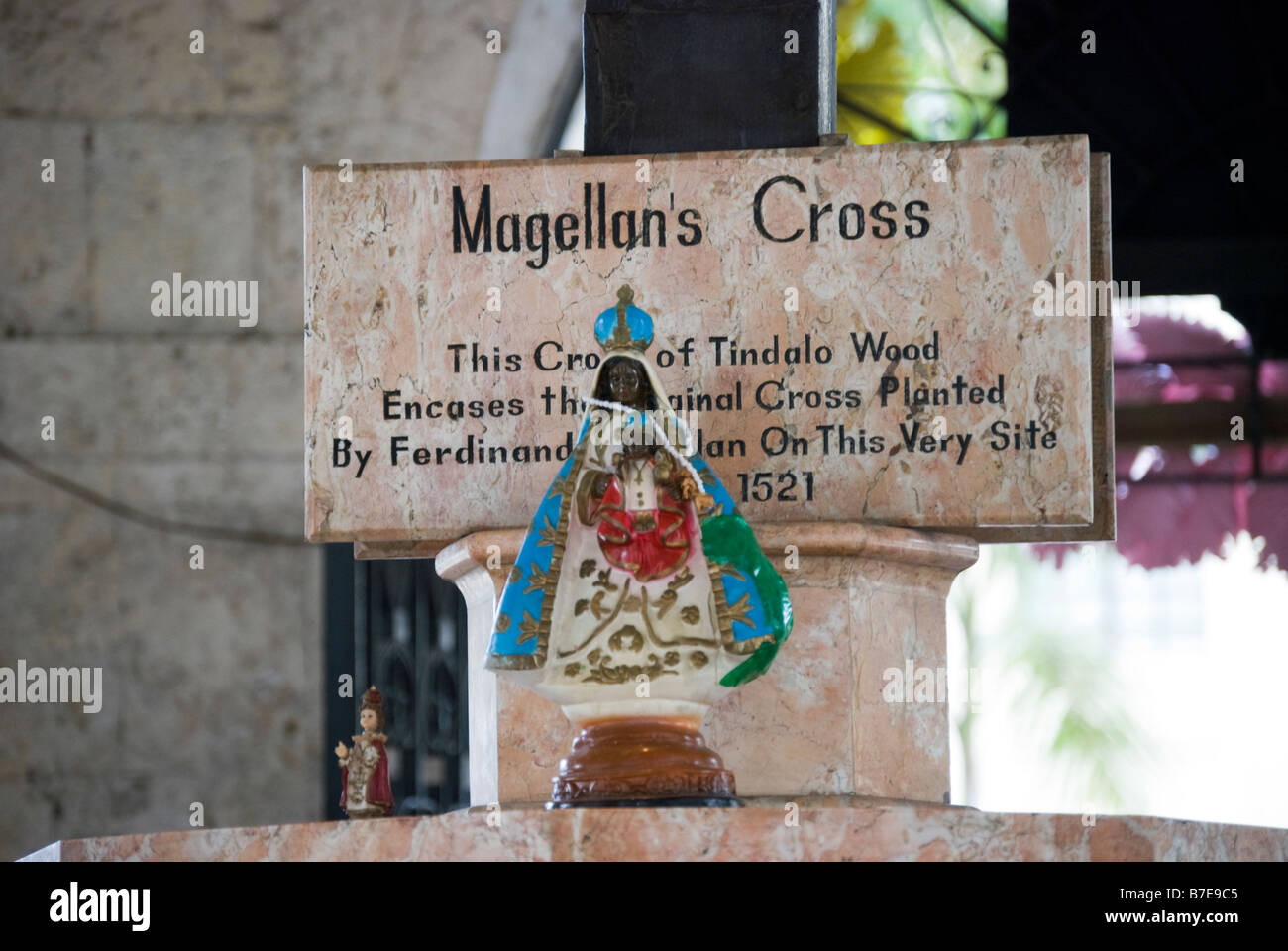 The Cross of Magellan, City Hall Square, Cebu City, Cebu, Visayas, Philippines Stock Photo