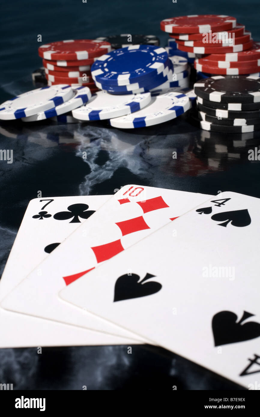 card game, pontoon, twenty one Stock Photo