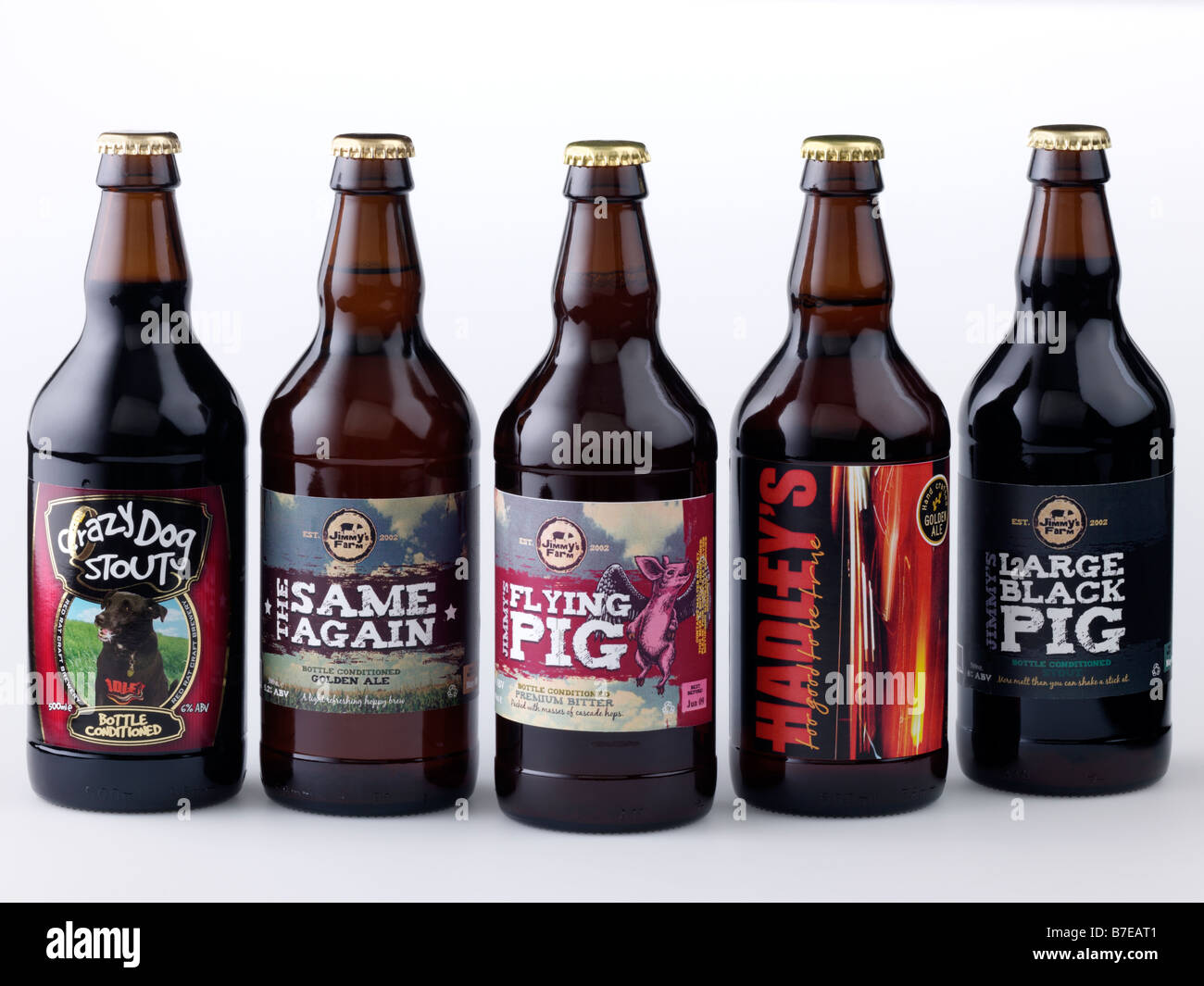 Beer bottles Stock Photo