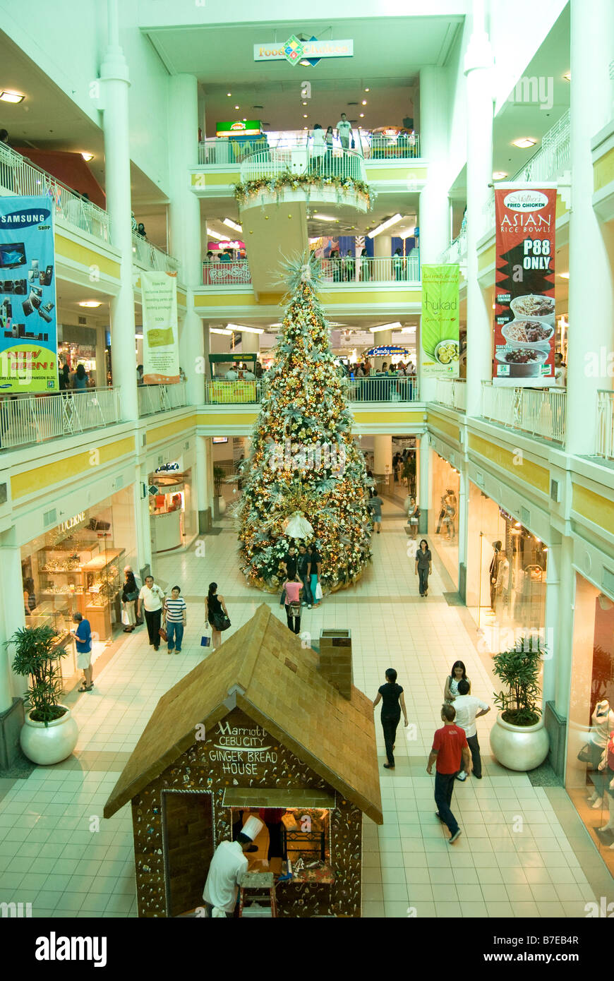 Christmas shopping cebu city philippines hi-res stock photography