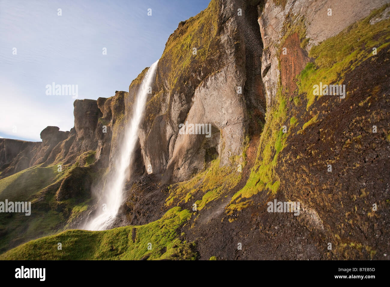 Iceland, southern Iceland, Foss, Foss a Siou Falls Stock Photo