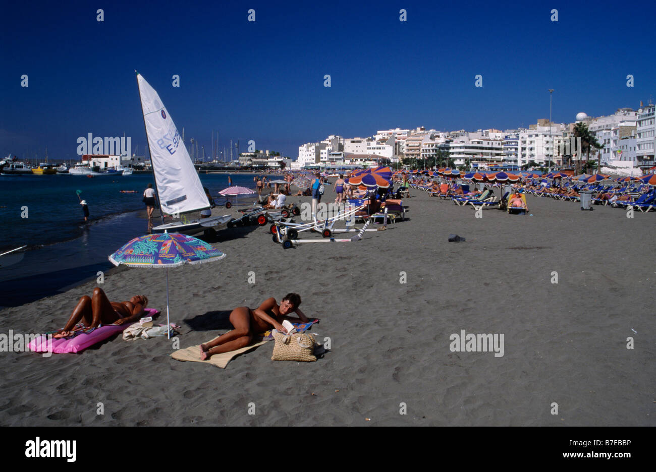 canary-island-resort-playa-de-los-cristianos-beach-black-volcanic-laval