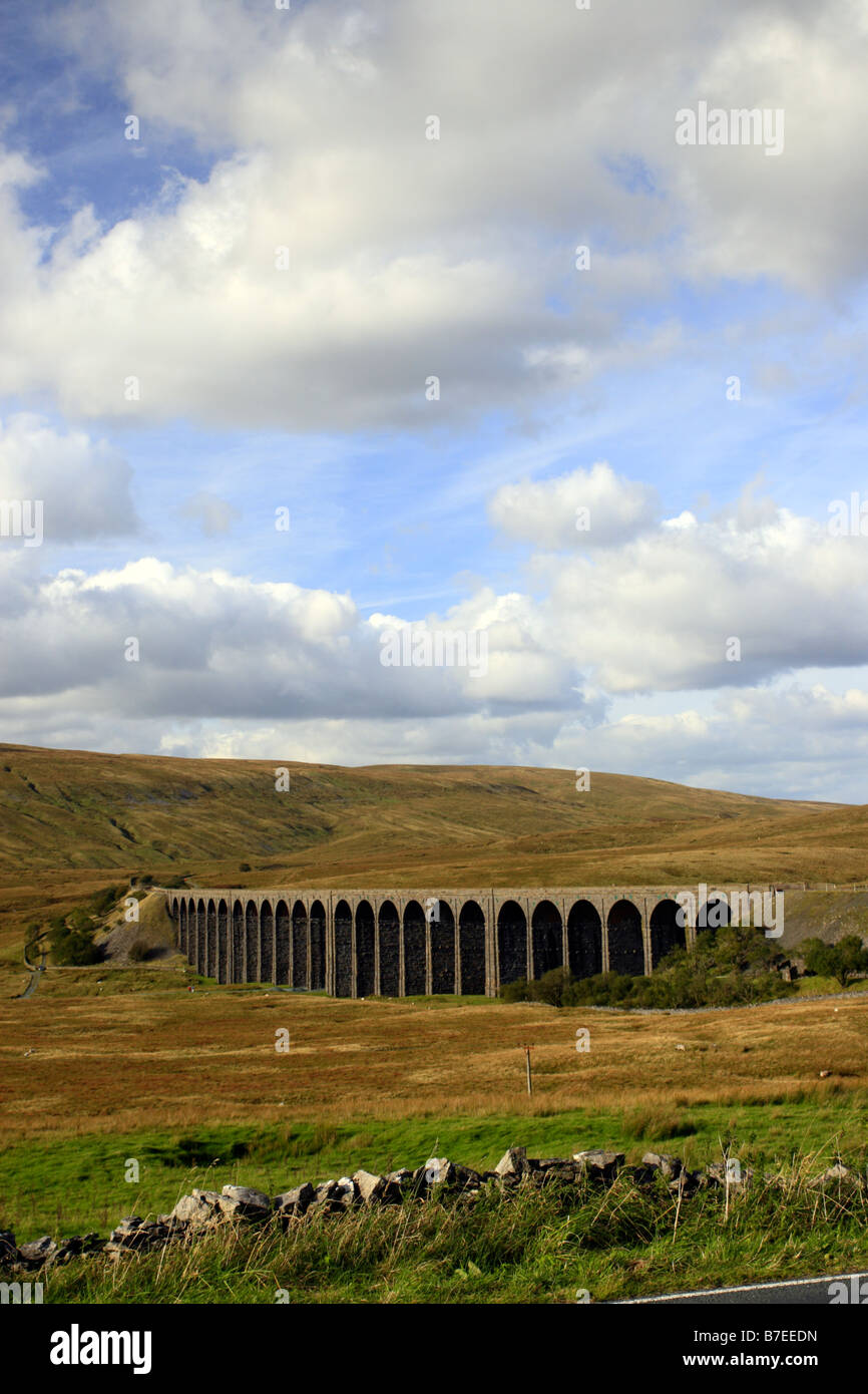 Ribblehead viaduct vertical Stock Photo