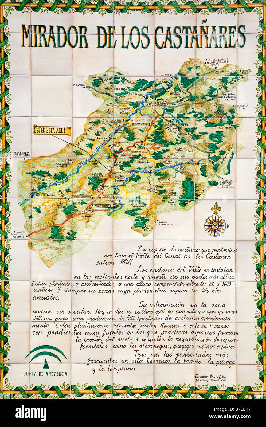 Ronda spain map High Resolution Stock Photography and Images Alamy