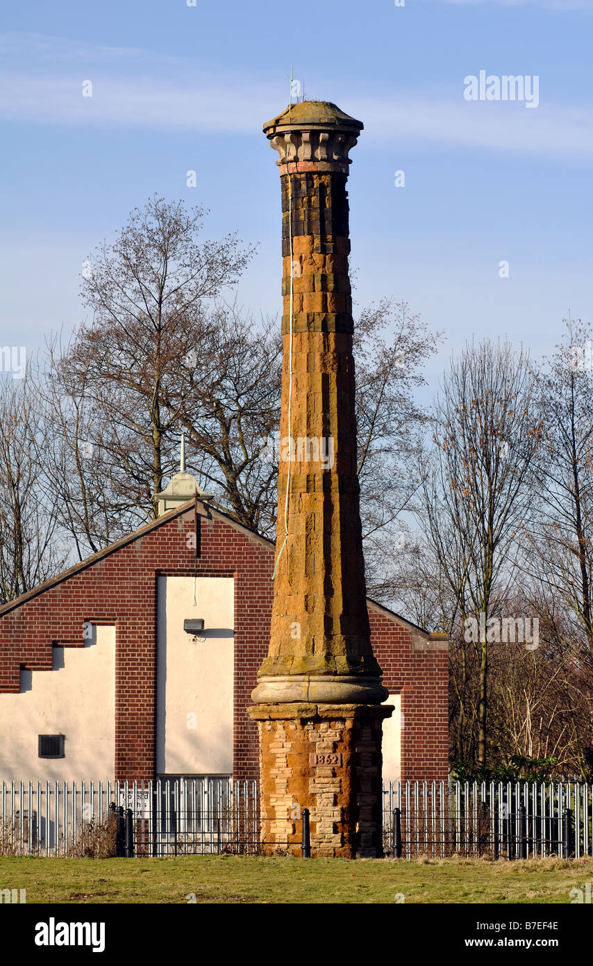 Old preserved chimney near Bedford Road, Northampton, Northamptonshire, England, UK Stock Photo