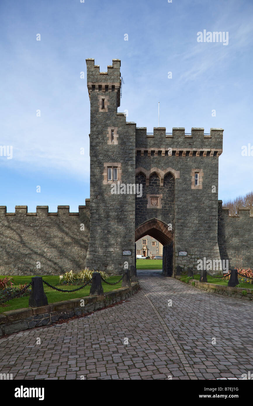 Gatehouse, Killyleagh castle, Killyleagh, Co. Down, Northern Ireland, UK, Europe Stock Photo