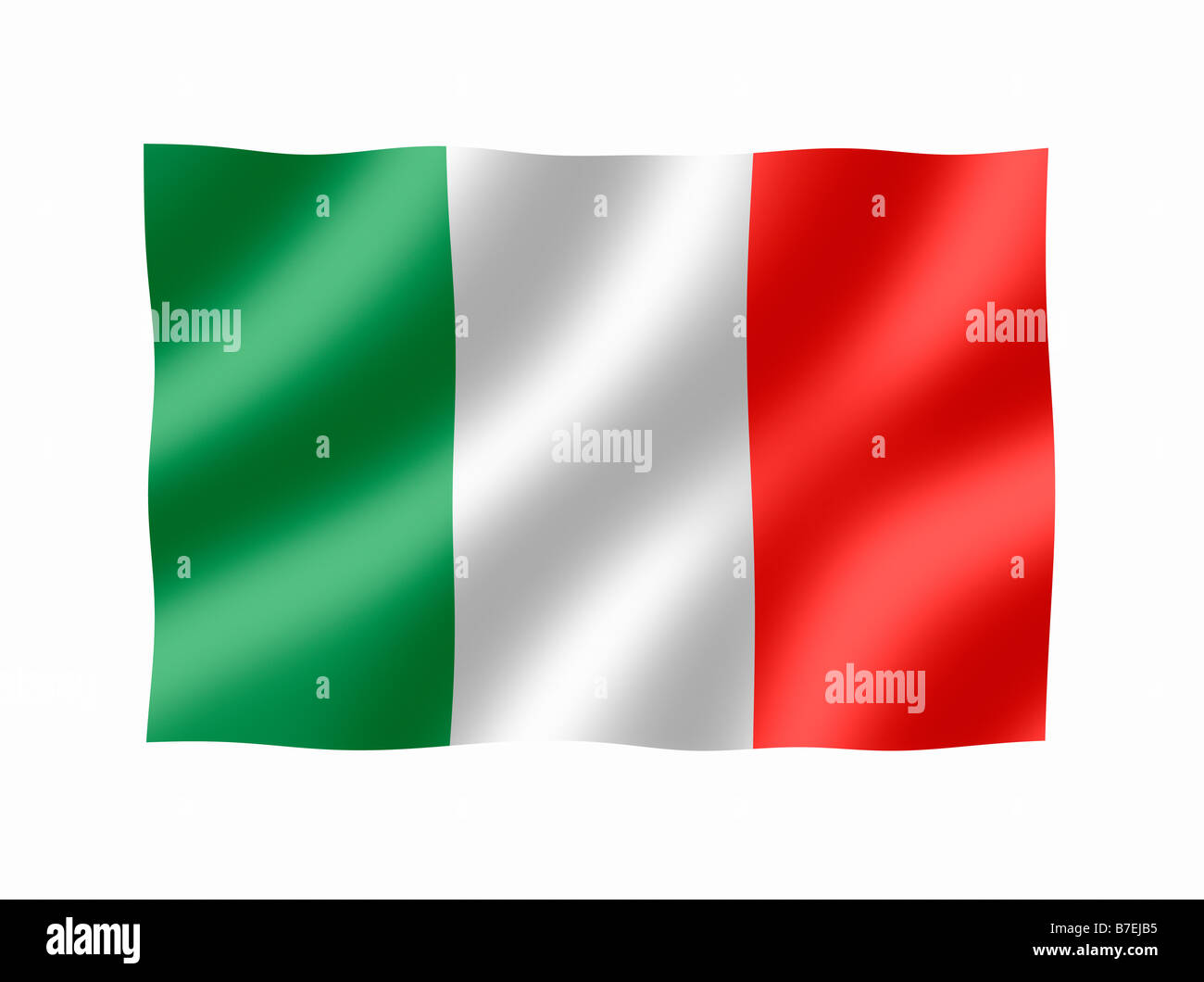 Italy Italian National Flag Stock Photo
