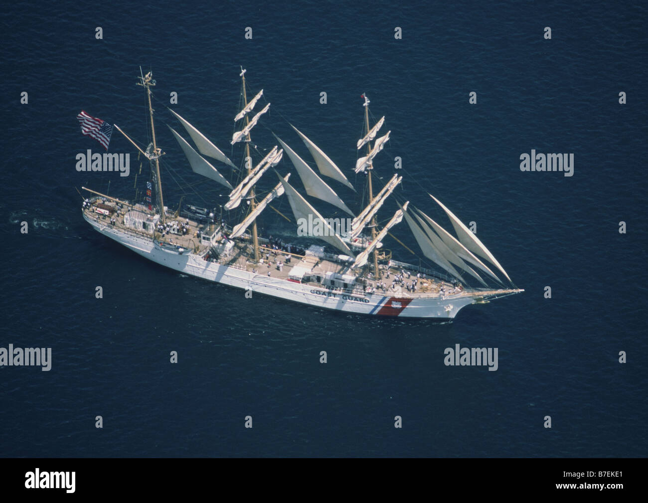 aerial photo of tall ship eagle Stock Photo Alamy