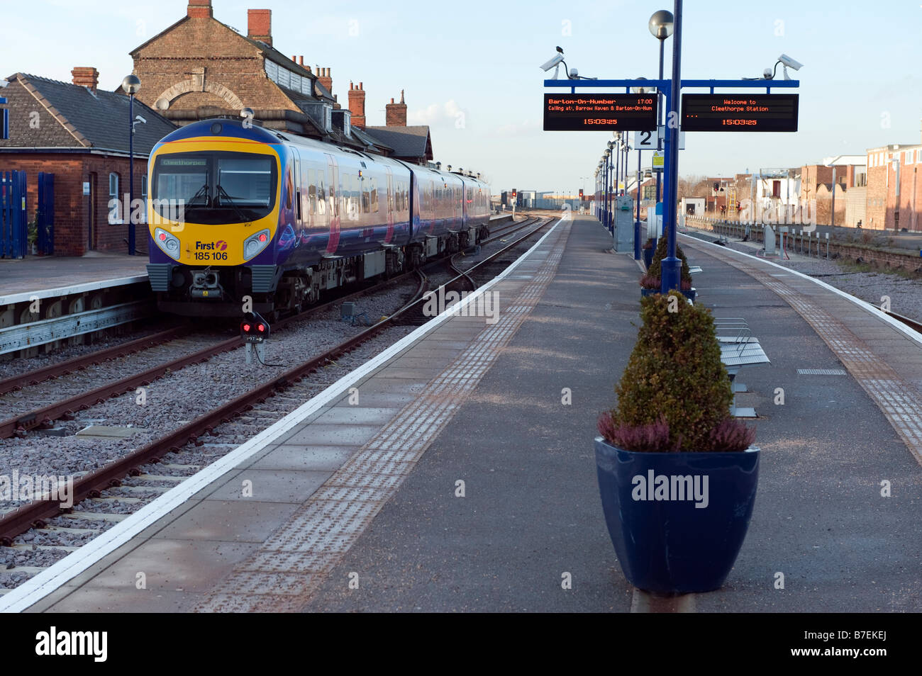 Cleethorpes railway station, North East Lincolnshire,Great Britain Stock Photo